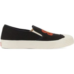 Kenzo, Schoenen, Heren, Zwart, 42 EU, Slip-On Rubberen Zool Sneaker