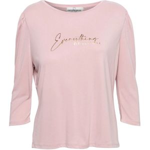 &Co Woman, Tops, Dames, Roze, S, Topje met lange mouwen