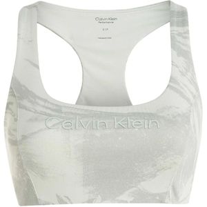 Calvin Klein, Ck Performance Wo Bh - Medium Ondersteuning Groen, Dames, Maat:XL