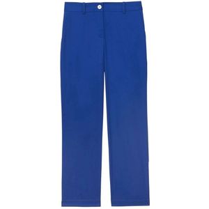 Ines De La Fressange Paris, Blauwe 7/8 Getailleerde Broek Blauw, Dames, Maat:2XS