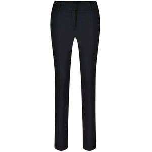 Patrizia Pepe, Broeken, Dames, Zwart, 4Xs, Slim-fit Broeken