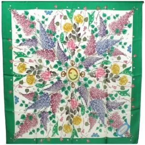 Gucci Vintage, Pre-owned Silk scarves Veelkleurig, Dames, Maat:ONE Size