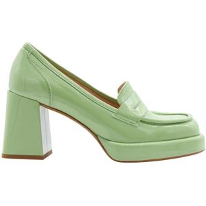 Laura Bellariva, Stijlvolle Mocassin Pumps Groen, Dames, Maat:39 EU