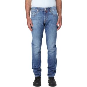 Tramarossa, Jeans, Heren, Blauw, W32, Katoen, Herenjeans van hoge kwaliteit regular fit