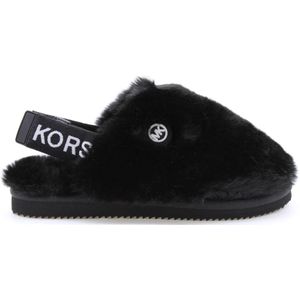 Michael Kors, Comfortabele Pantoffel Zwart, Dames, Maat:37 EU