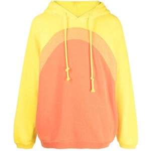 Erl, Sweatshirts & Hoodies, Heren, Oranje, S, Katoen, Regenboog hoodie trui