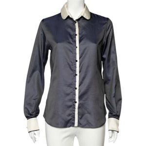 Dolce & Gabbana Pre-owned, Pre-owned, Dames, Blauw, M, Tweed, Pre-owned Fabric tops