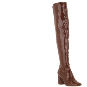 Steve Madden, Schoenen, Dames, Bruin, 38 1/2 EU, Cognac Over-de-Knie Laarzen