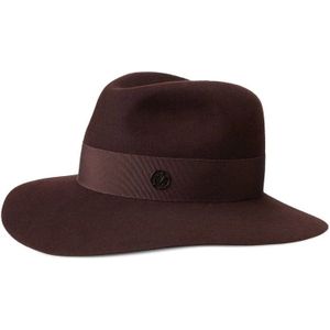 Maison Michel, Henrietta Fedora Hoed Bruin, Dames, Maat:S