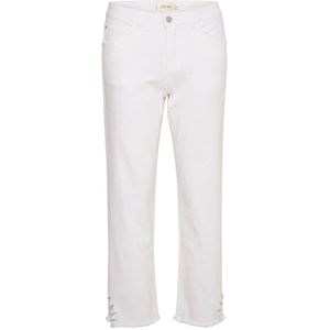 Cream, Enkel Jeans - Coco Fit Broek Wit, Dames, Maat:W31