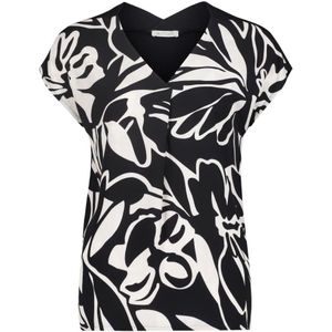Betty & Co, Blouses & Shirts, Dames, Zwart, XL, Grafische Print Blouse Shirt