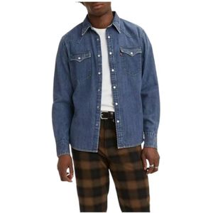 Levi's, Overhemden, Heren, Blauw, S, Denim, Spijkerhemd