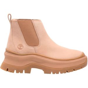 Timberland, Schoenen, Dames, Beige, 36 EU, Leer, Lane Mid Chelsea Enkellaarzen