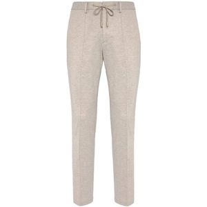 Boggi Milano, Broeken, Heren, Beige, 4Xl, Nylon, B Tech Broek in een stretch viscose en nylon mix