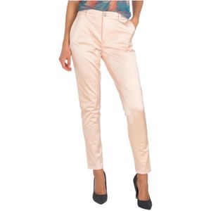 Guess, Cropped Chinos Beige, Dames, Maat:L