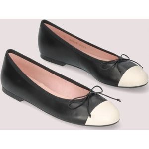 Pretty Ballerinas, Schoenen, Dames, Zwart, 37 EU, Leer, Zwarte Leren Ballerina Schoenen