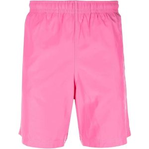 Alexander McQueen, Badkleding, Heren, Roze, S, Roze logo-print zwembroek voor heren