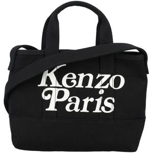 Kenzo, Tassen, Heren, Zwart, ONE Size, Katoen, Handbags