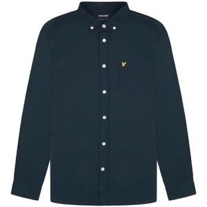 Lyle & Scott, Overhemden, Heren, Blauw, L, Katoen, Shirts