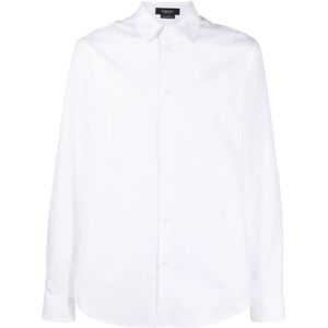Versace, Overhemden, Heren, Wit, S, Katoen, Witte overhemden