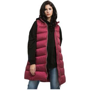 Save The Duck, Jassen, Dames, Rood, XS, Leer, Dames Puffer Vest - Iris