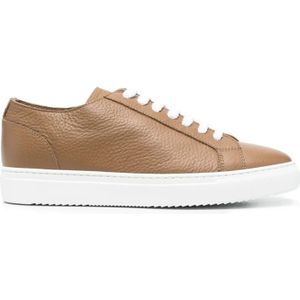 Doucal's, S Leren Sneakers, Trendy Model Bruin, Heren, Maat:44 EU