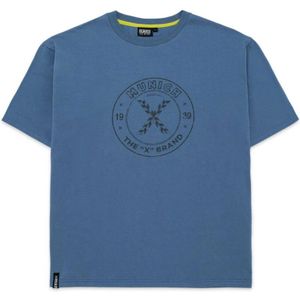 Munich, Tops, Heren, Blauw, L, Katoen, Vintage Casual T-shirt