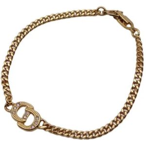 Dior Vintage, Pre-owned Metal bracelets Geel, Dames, Maat:ONE Size