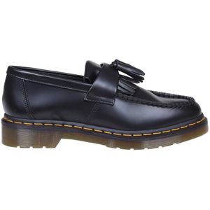 Dr. Martens, Schoenen, Dames, Zwart, 40 EU, Leer, Zwarte leren loafers met kwastdetail