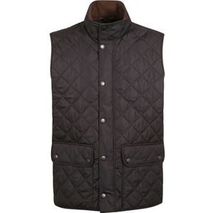 Barbour, Jassen, Heren, Blauw, L, Polyester, Blauwe Gebreide Vest Gewatteerd Logo