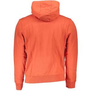 Napapijri, Sweatshirts & Hoodies, Heren, Rood, S, Katoen, Stijlvol Roze Hooded Fleece Sweatshirt