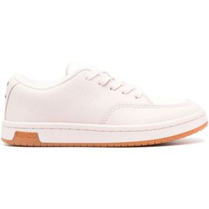 Kenzo, Schoenen, Dames, Roze, 40 EU, Leer, Roze Witte Sneakers