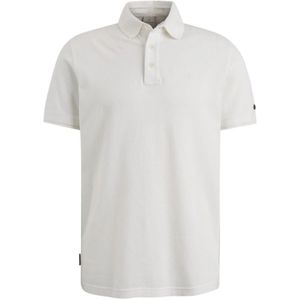 Cast Iron, Tops, Heren, Wit, XL, Katoen, Gestructureerd Jersey Polo Shirt