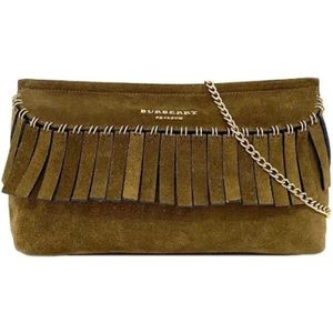Burberry Vintage, Pre-owned Suede shoulder-bags Bruin, Dames, Maat:ONE Size