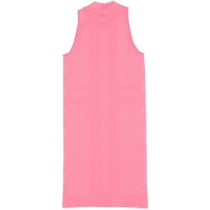 Nike, Kleedjes, Dames, Roze, L, Roze Glow/Zwarte Air Jurk voor Vrouwen