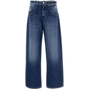 Icon Denim, Jeans, Dames, Blauw, W25, Katoen, Wide Jeans