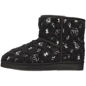 Philipp Plein, Schoenen, Dames, Zwart, 37 EU, Laarzen Zwart