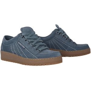 Mephisto, Schoenen, Heren, Blauw, 45 EU, Leer, Blauwe veterschoen voor heren