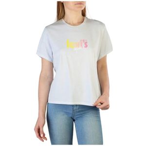 Levi's, Tops, Dames, Blauw, M, Katoen, T-shirt