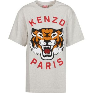 Kenzo, Tops, Dames, Grijs, 2Xs, Katoen, T-Shirts