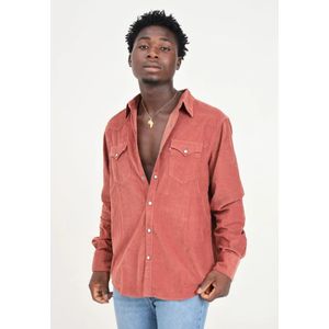 Levi's, Overhemden, Heren, Roze, XL, Rood Western Casual Shirt voor Mannen