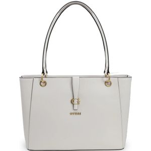 Guess, Tassen, Dames, Wit, ONE Size, Noel Tote Tas Herfst/Winter Collectie