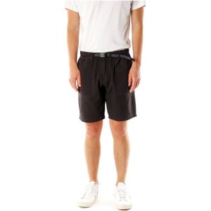 Gramicci, Korte broeken, Heren, Zwart, L, Nylon, Ridge Shorts met elastische tailleband