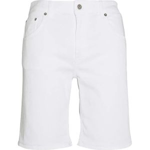 Dondup, Korte broeken, Heren, Wit, W30, Katoen, Witte Bermuda Shorts