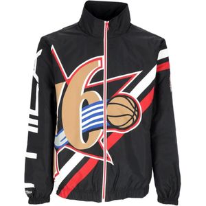 Mitchell & Ness, Sweater met rits Zwart, Heren, Maat:XL