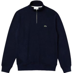 Lacoste, Sweatshirts & Hoodies, Heren, Blauw, L, Katoen, Blauwe Sweater Klassiek Logo Katoen