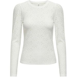 Only, Tops, Dames, Wit, M, Wol, Wolkendanser Puff Top
