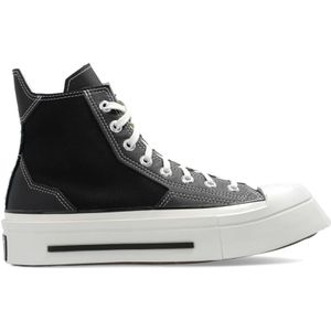 Converse, Schoenen, Dames, Zwart, 36 1/2 EU, Leer, Chuck 70 De Luxe Squared hoge sneakers