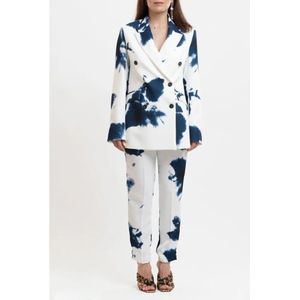 Ermanno Scervino, Broeken, Dames, Wit, S, Tie-dye printbroek