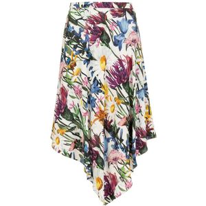 Stella McCartney, Halflange Rok Wit, Dames, Maat:S